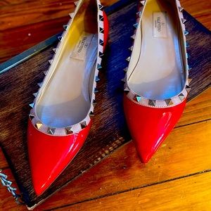 Valentino Garavani Rockstud Flats Size 8 (38)